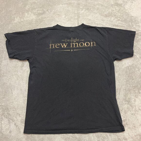 Vintage Twilight Saga New Moon Wolf Pack T-Shirt Large Black Short Sleeve - Picture 7 of 9